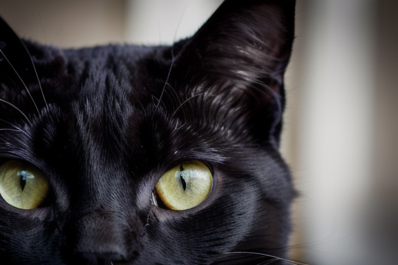 Mysterious black cat